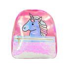 Mochila Para Ni&ntilde;a Infantil Unicornio Fiusha Brillante Importadora La Merced Forro Interno Lona Alta Resistencia