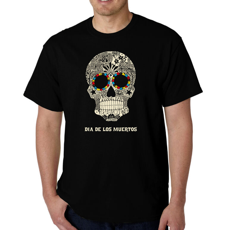 Camiseta Word Art Para Hombre - D&iacute;a de Muertos ... image number null