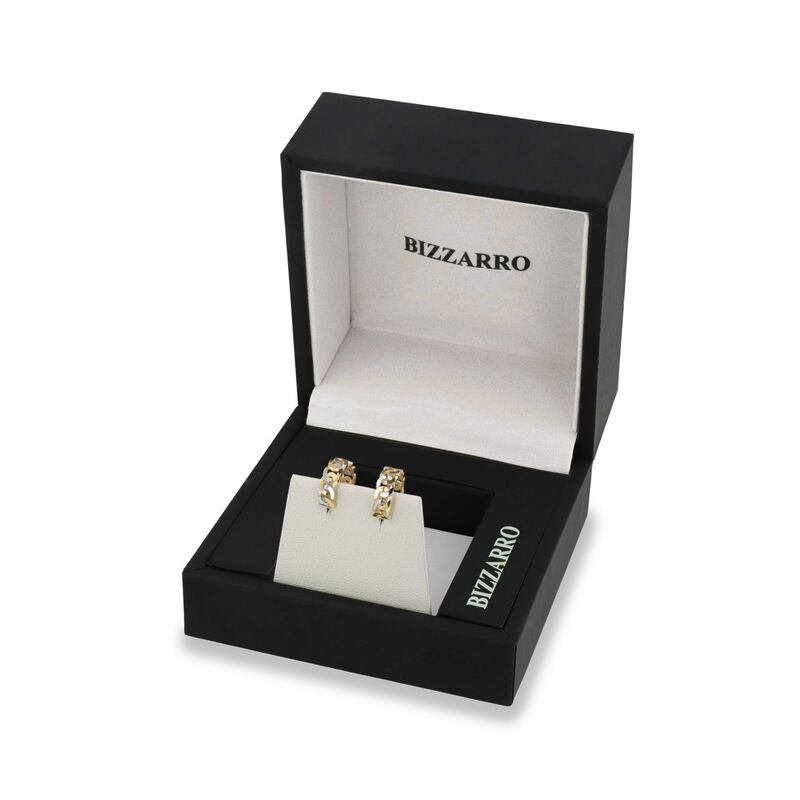 Arracadas De Oro Amarillo Platinado 10k 9 Mm | ... image number null