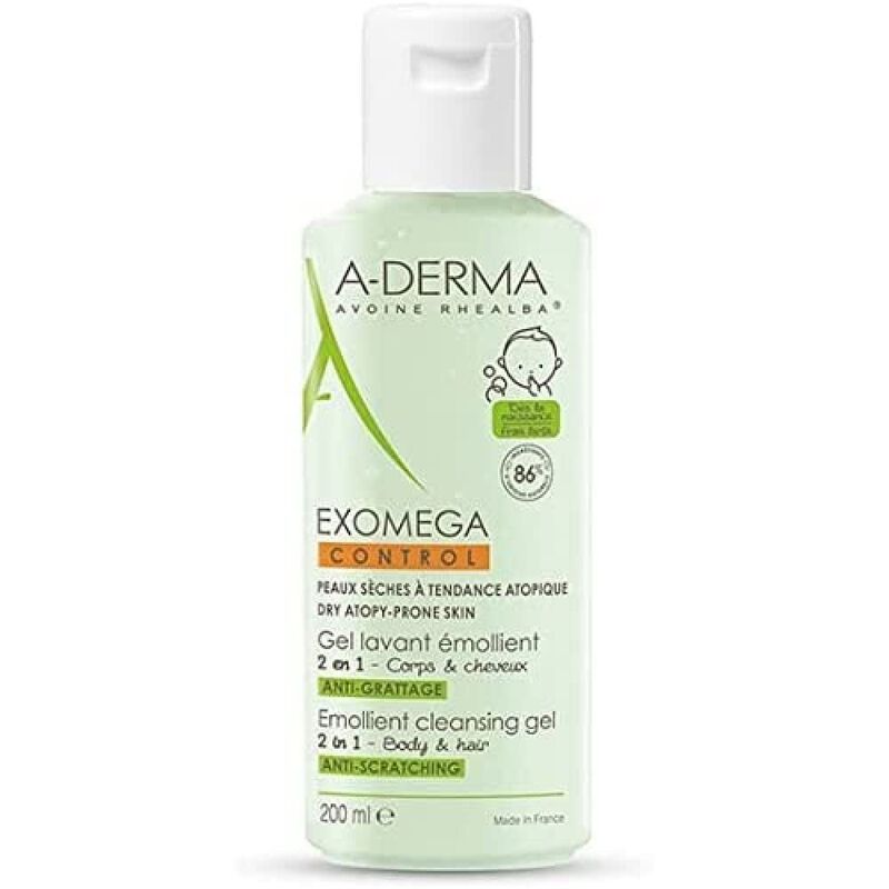 Gel Limpiador Emoliente A-derma Exomega Control... image number null