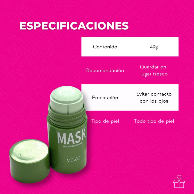 Pack de 3 Mascarillas Limpiadoras De T&eacute; Verde image number null