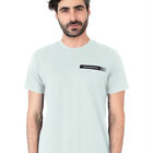 Playera Basica Hombre Cuello Redondo Verde Agua Roosevelt C349