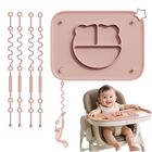 Mantel Para Beb&eacute; Cathill 29 &times; 22 cm De Silicona Rosa Con 4 Correas