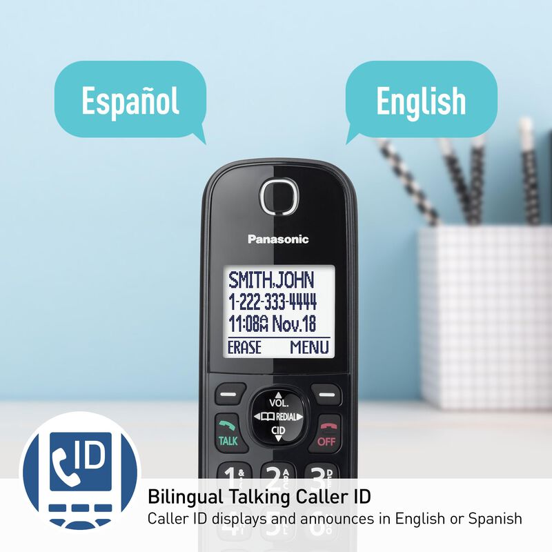 Tel&eacute;fono Panasonic Kx-tgf852b Con Cable/inal&aacute;mb... image number null
