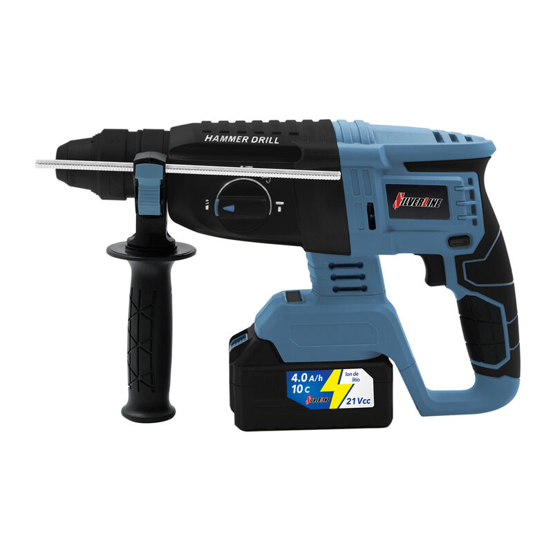 Rotomartillo Inalámbrico Silverline Color Azul image number null