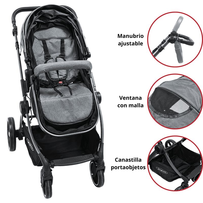 Carriola para Beb&eacute; Asiento Reversible Convertib... image number null