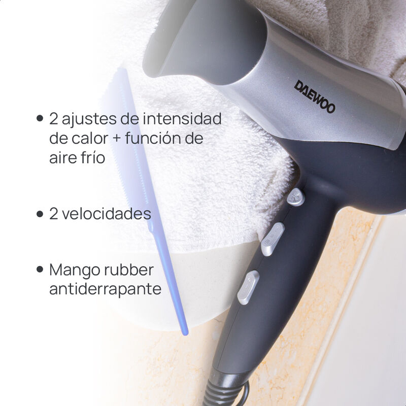 Secadora de Pelo Daewoo DHC-2010 image number null