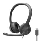 Auriculares Logitech H391 Micr&oacute;fono Con Cancelaci&oacute;n De Ruido Usb-c Con Cable