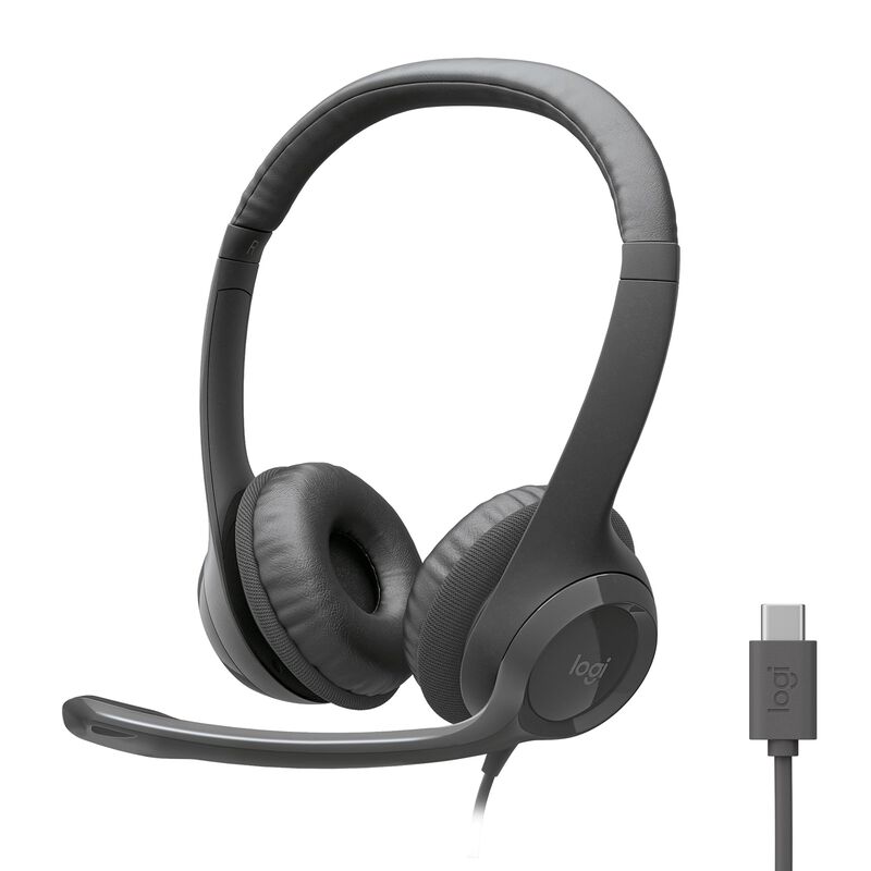 Auriculares Logitech H391 Micr&oacute;fono Con Cancela... image number null