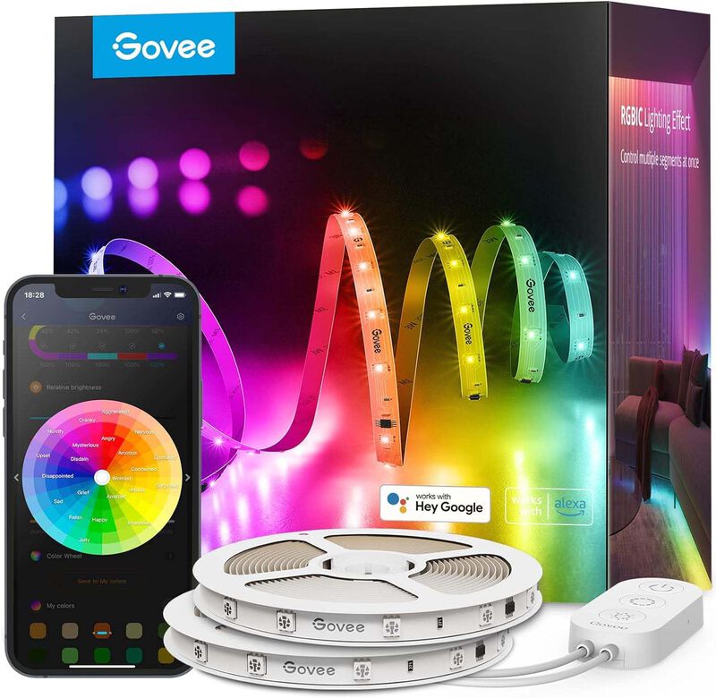 Tira De Luces Led Rgbic Govee De 100 Pies, Luce... image number null