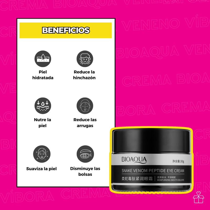 Set de 3 Cremas de Veneno de V&iacute;bora Elimina Oje... image number null