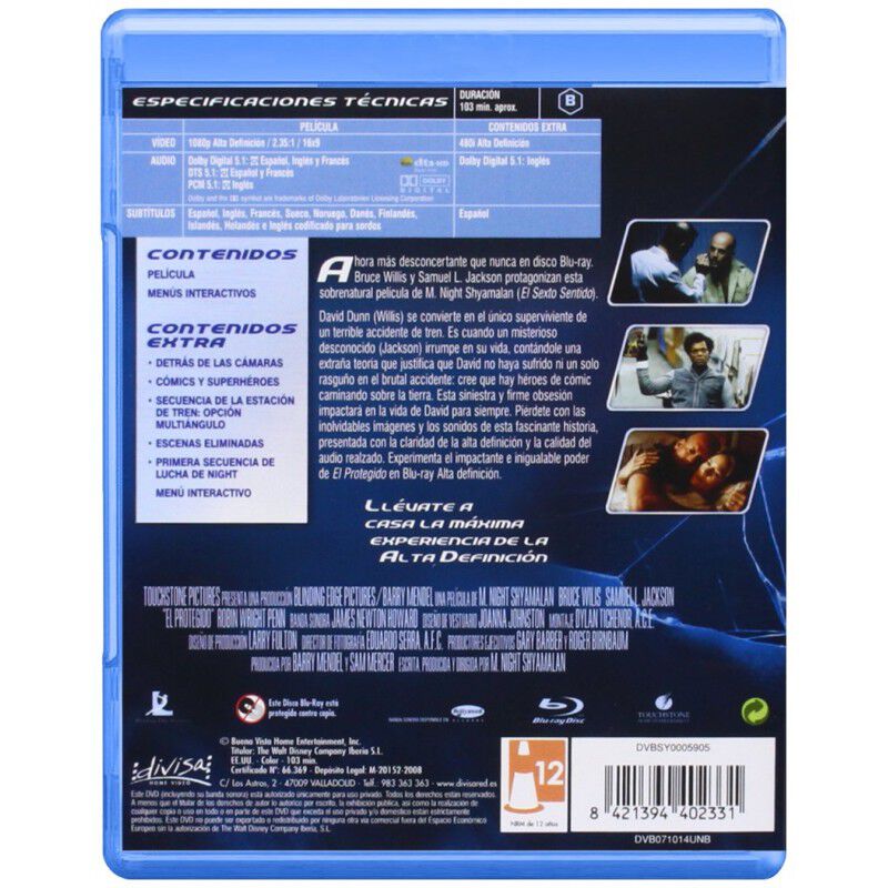 El protegido [Blu-ray] image number null