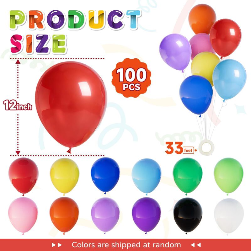 Globos Lolstar 30 Cm 100 Unidades Colores Surti... image number null