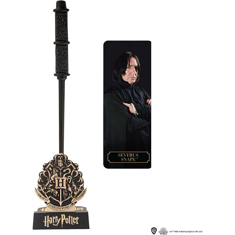 Varita Bol&iacute;grafo Severus Snape Stand y Marcap&aacute;g... image number null