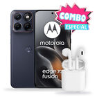 Combo Smartphone Motorola Moto Edge 70 Fusion 256gb 8gb Ram Azul + Audifonos Bluetooth