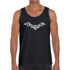 Tank Top Word Art Para Hombre - Murci&eacute;lagos Pics - Negro