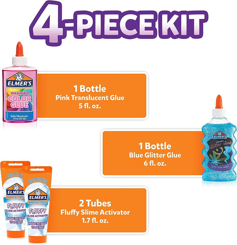Slime Kit Elmer's Fluffy Con Pegamento De Color... image number null