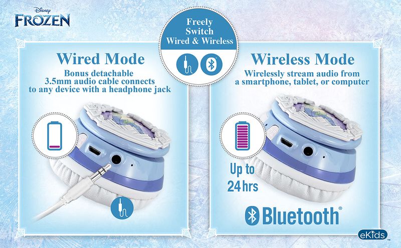 Auriculares Bluetooth Ekids Disney Frozen 2 Con... image number null