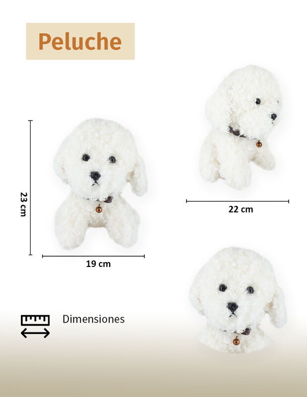 Peluche De Perro / Perrito Con Cascabel En Corr... image number null