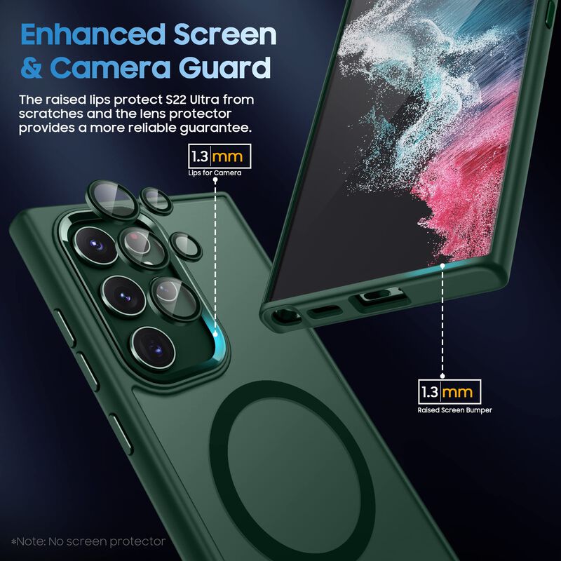 Funda Makavo Galaxy S23 Ultra Magsafe Verde Tra... image number null