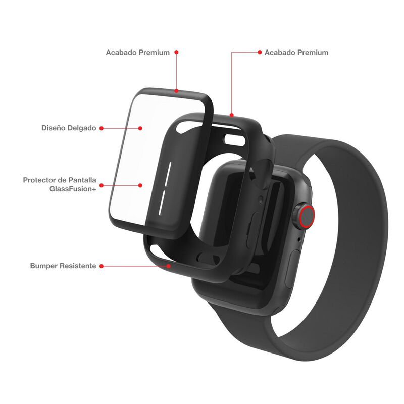 Zagg Protector Fusion 360 Para Watch 44mm Negro image number null