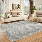 Alfombra Floralux 183 x 274 cm Gris Claro Tie‑dye De Pelo Suave