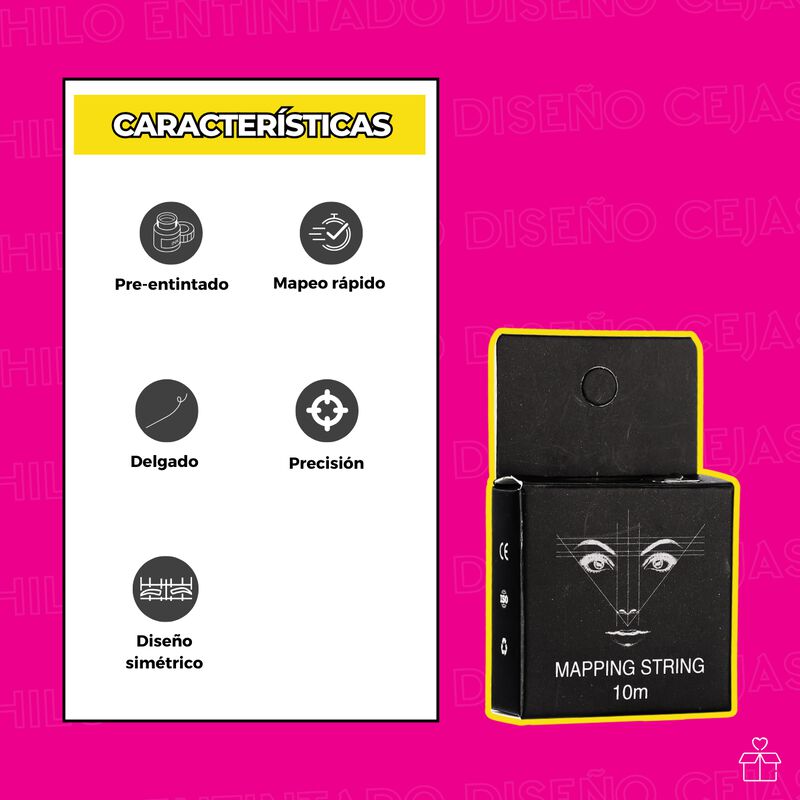 Hilo Entindado para Diseño de Cejas Microbladin... image number null