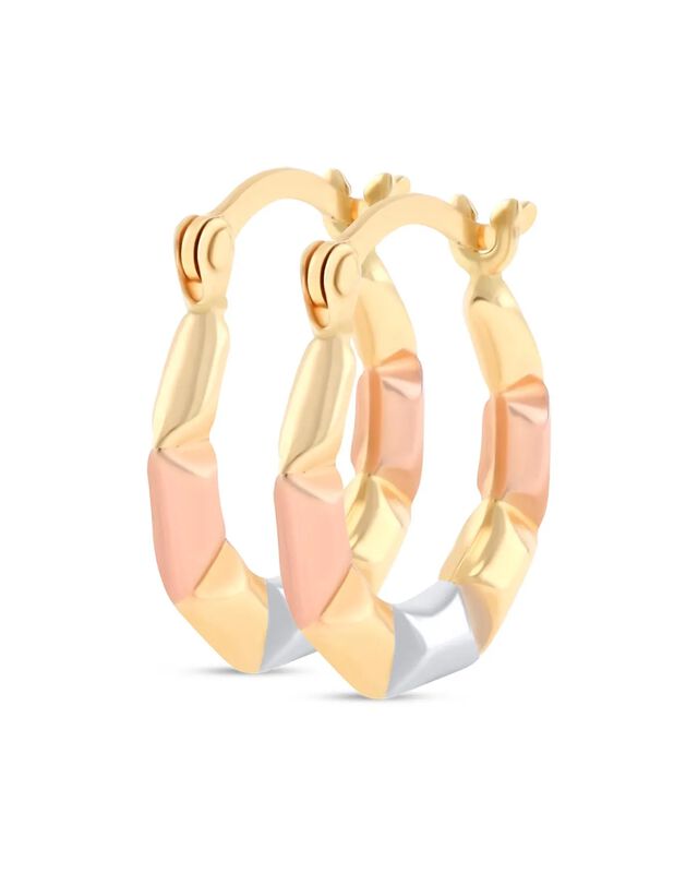 Arracadas De Oro Florentino 14k (12.8 Mm) image number null