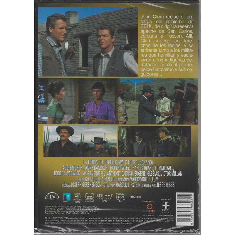 La Tierra Del Orgullo [dvd] (1956) Walk The Pro... image number null