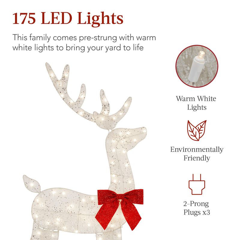 Set Christmas Deer Family Best Choice Products ... image number null