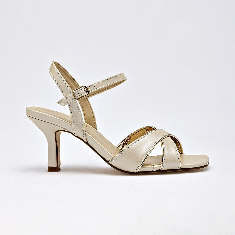 Lady Paulina zapatilla abierta para mujer beige... image number null