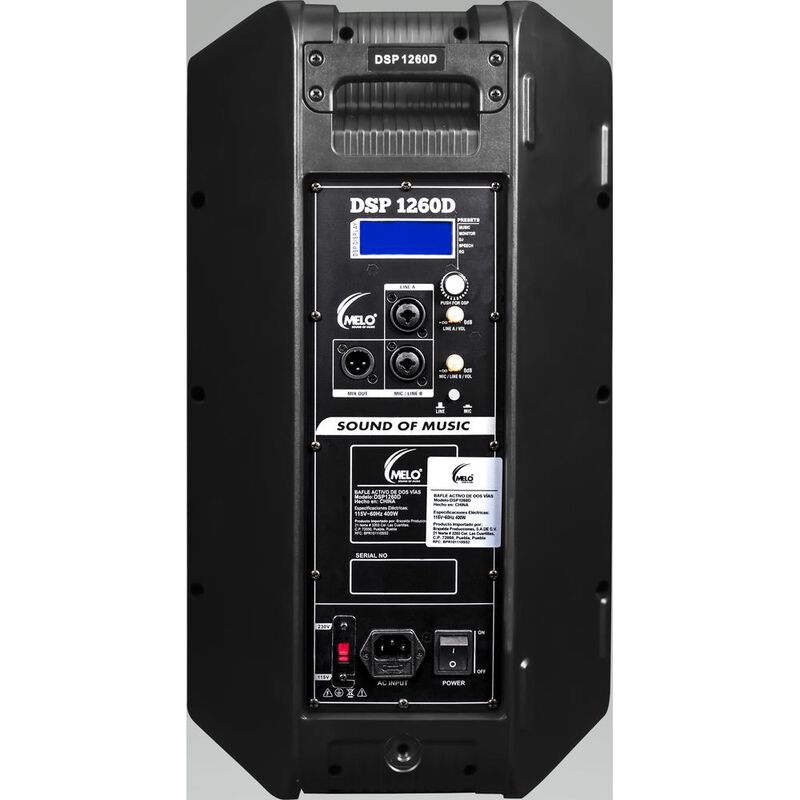 Melo Dsp1260d Bocina Activa 12'' 600w Rms 130dB image number null