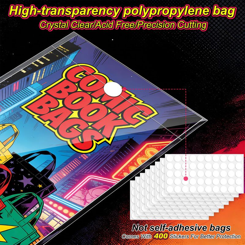 Bolsas Para C&oacute;mics Yscare Paquete De 200 (18 cm... image number null