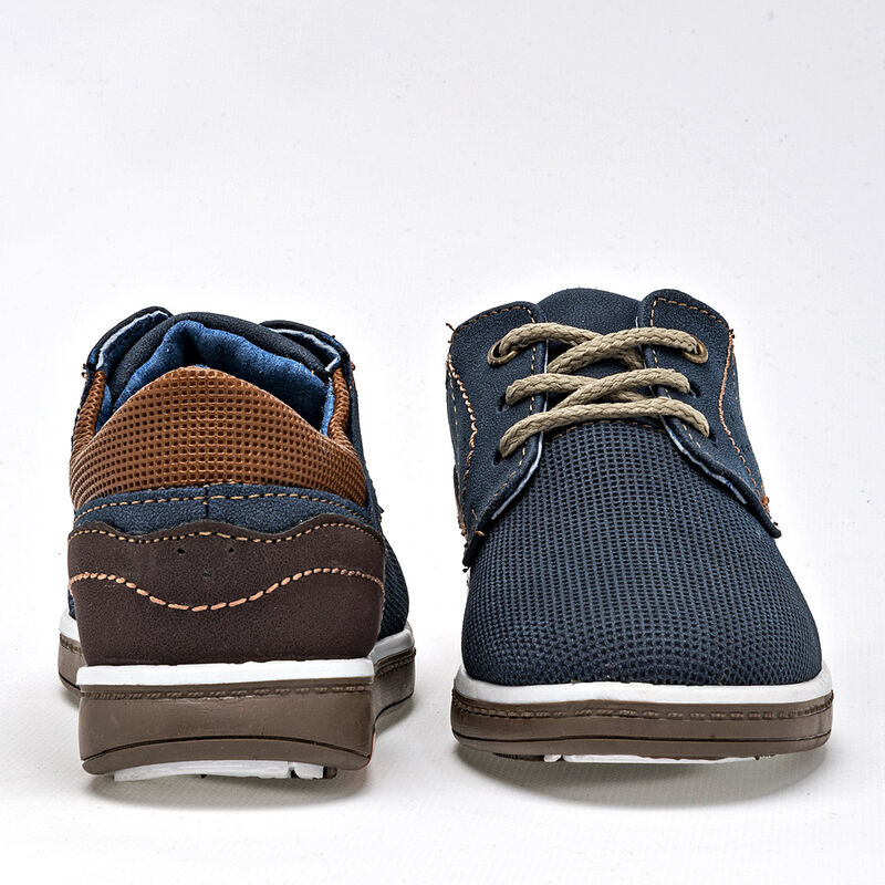 Celex Zapato casual para ni&ntilde;o marino caf&eacute; camel image number null