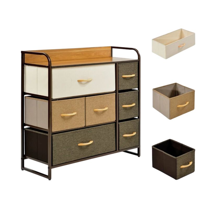 Cajonera de 7 Cajones con 3 Niveles y 1 Repisa ... image number null