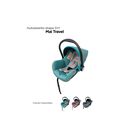 Autoasiento Portabeb&eacute; 0-12 Meses Con Cintur&oacute;n 3 Puntos Toldo Desmontable Hasta 13kg Menta