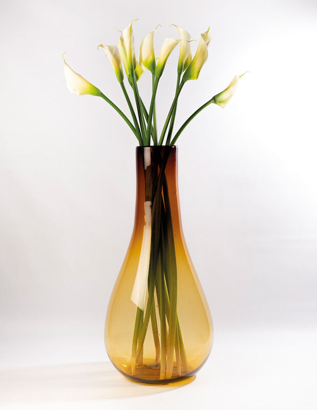 Jarr&oacute;n&nbsp;Decorativo de Vidrio Soplado &Aacute;mbar Marea... image number null