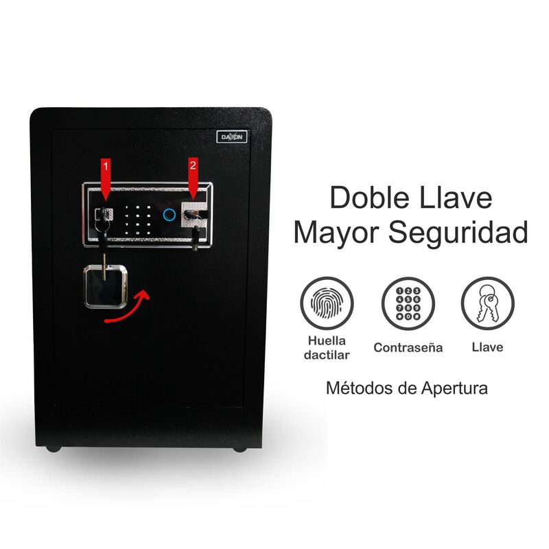 Caja Fuerte Dxf60 33 Kg 4 Pernos Huella Contras... image number null