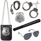 Juego De Juguetes Police Pretend Play Con 3 Nutrias Y Esposas De Metal