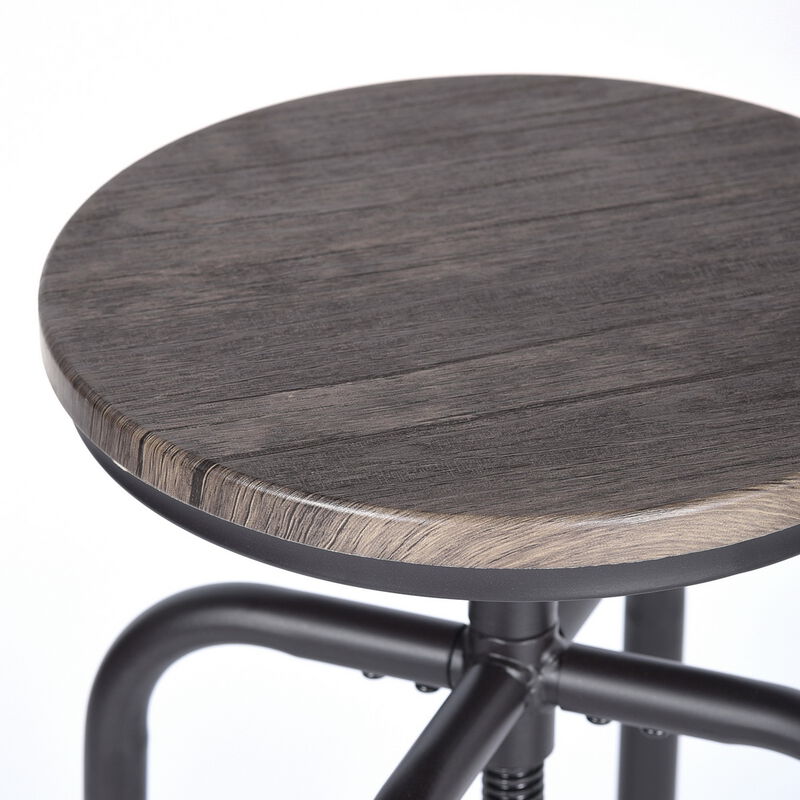 Juego de 2 Taburetes de Bar en madera image number null