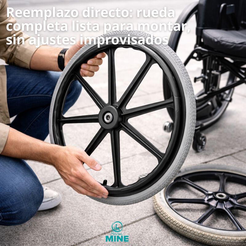 Llanta 24&rdquo; para Silla de Ruedas Rin Mag con Bal... image number null