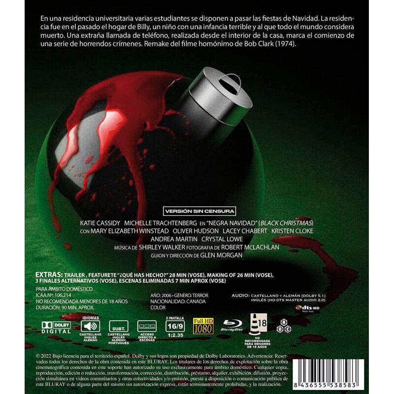 Navidad Negra [blu-ray] (2006) Black Christmas image number null