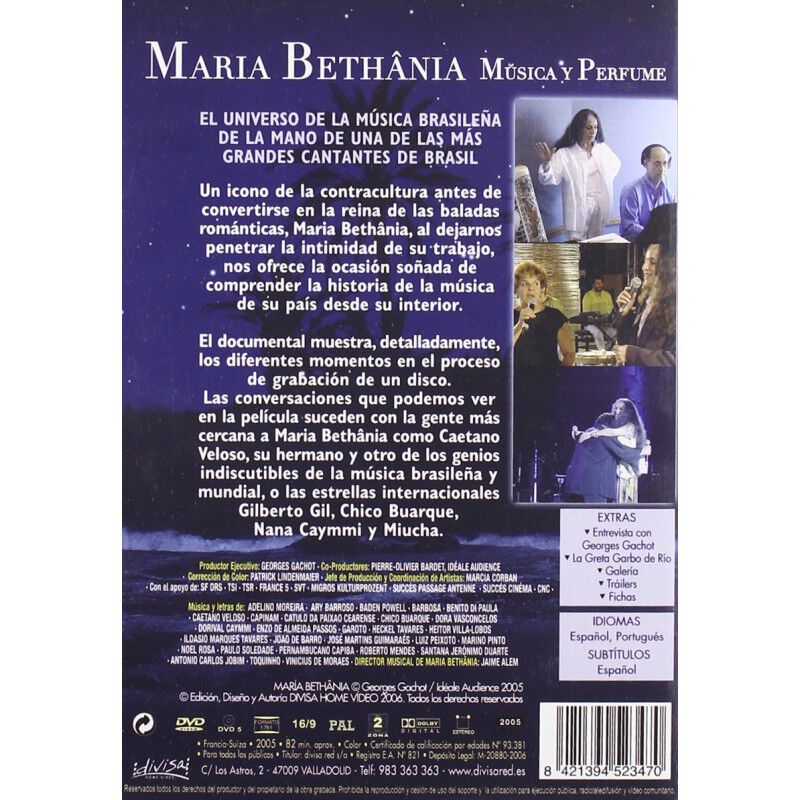 Maria Beth&acirc;nia: M&uacute;sica y perfume [DVD] image number null