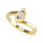 Anillo de Compromiso de 14K con Diamante de Laboratorio 0.20 CT F VS1 Talla 7.5 ORO AMARILLO 14K&ndash; / FJ787-20-14Y-LG-75