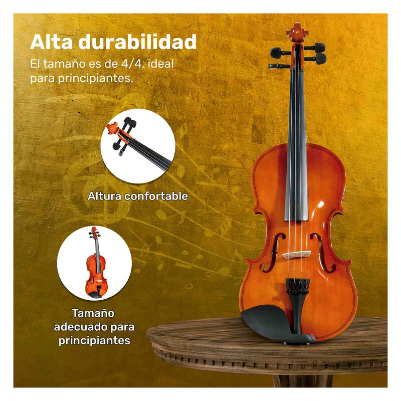 Violín Acústico 4/4 Semiprofesional Color Café... image number null