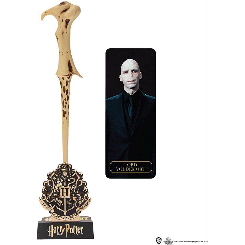 Varita Bol&iacute;grafo Lord Voldemort Stand y Marcap&aacute;... image number null