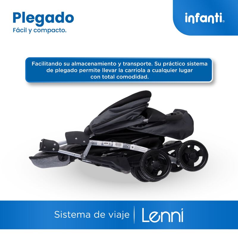 Carriola Travel System Lenni Gris Hasta 15 kg C... image number null