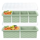 Bandeja para Cubitos de Hielo AOPIGAVI 500ml/250ml, Juego de 2