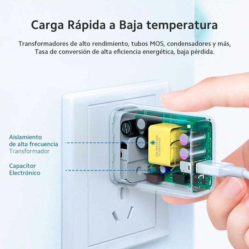 Cargador AC UGREEN USB-A 18W QC3.0 Universal ra... image number null