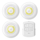 Juego de 3 mini lámparas LED con control remoto LAM-066